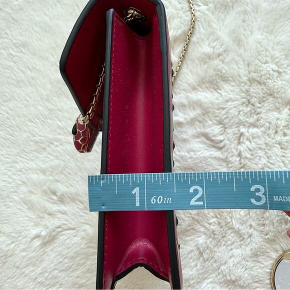 NEW!!!  BVLGARI  Serpenti Forever Star Studs Shoulder Bag Authentic Retail 2900$ - Picture 9 of 10